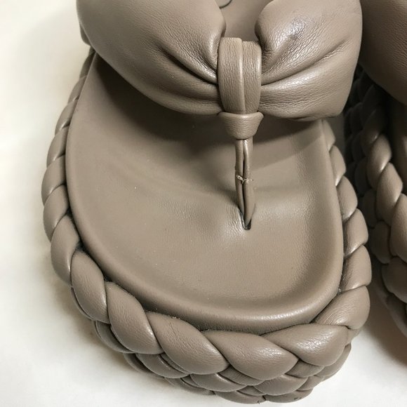 Paloma Barcelo Henry Constance Chunky Braided Platform Thong Sandals Size 38 - Picture 14 of 15